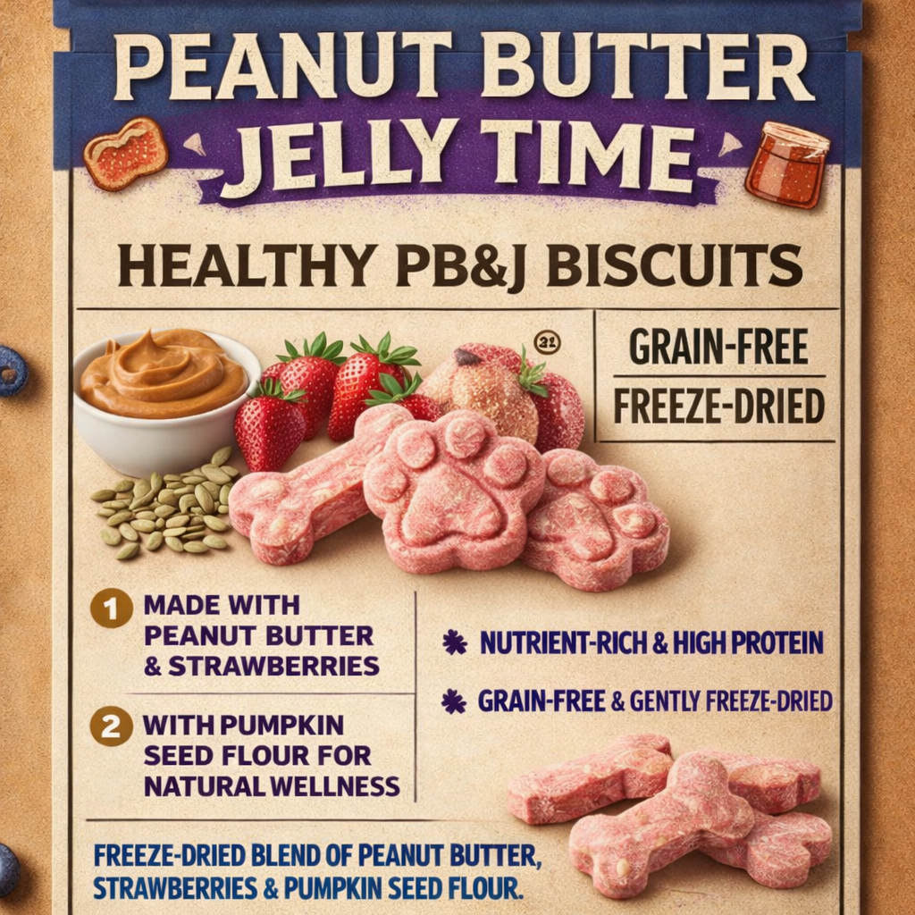 Peanut Butter Jelly Time Biscuit Treats