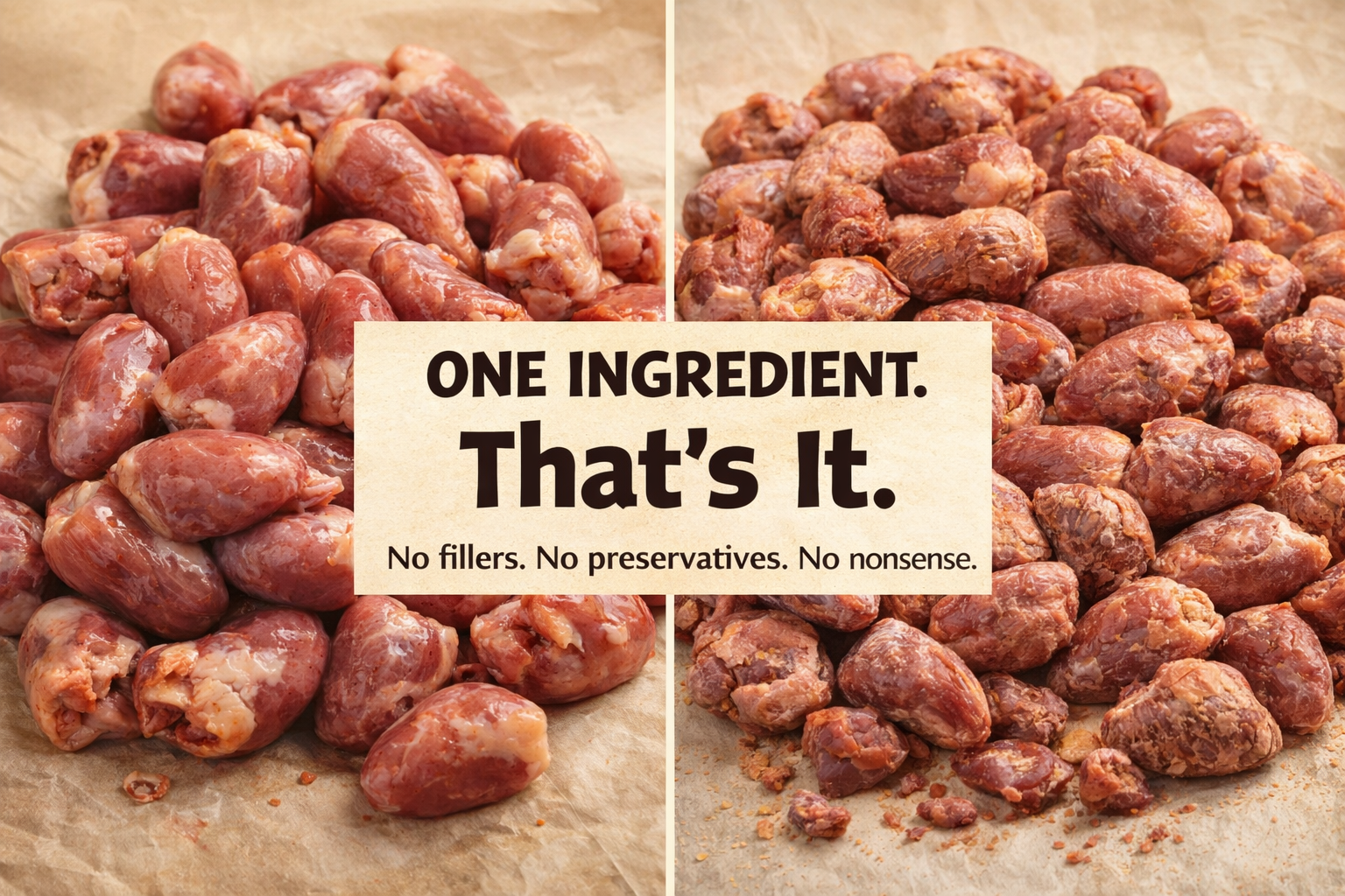 Chicken Hearts Freeze Dried Dog Snacks