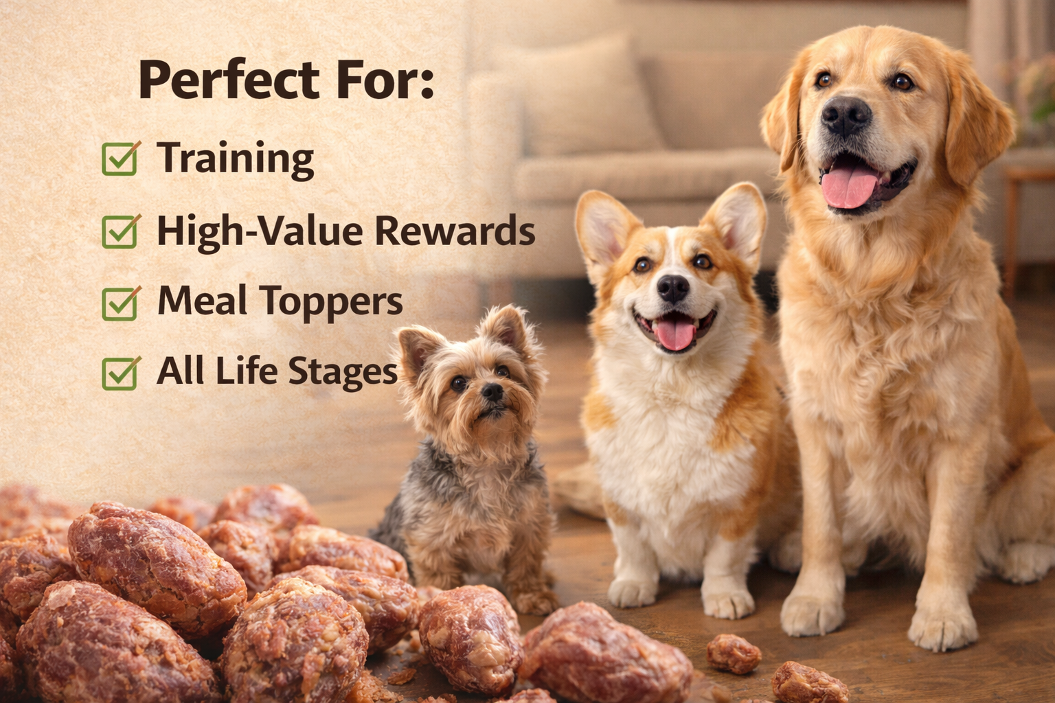 Chicken Hearts Freeze Dried Dog Snacks