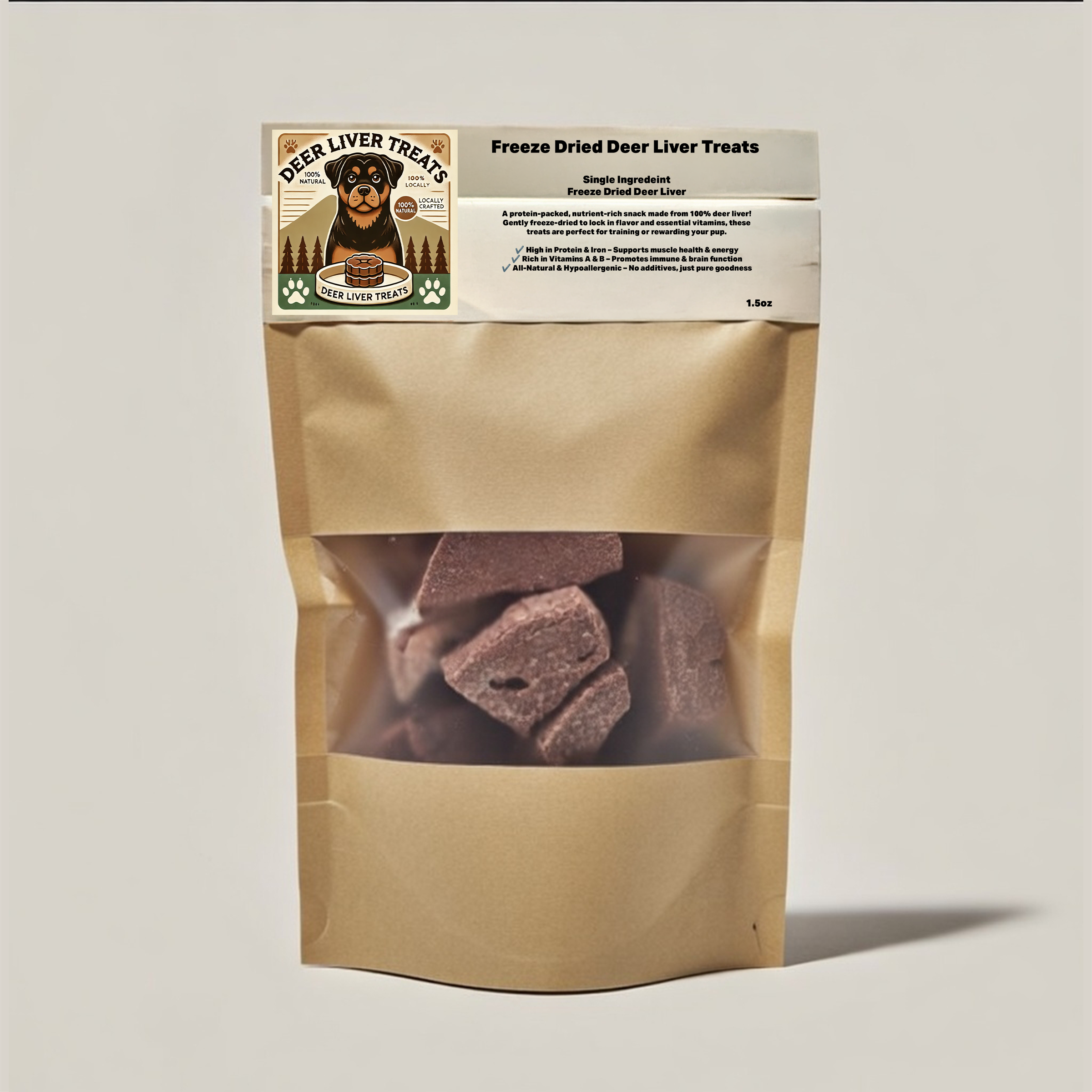 Deer Liver Treats - Freeze dried