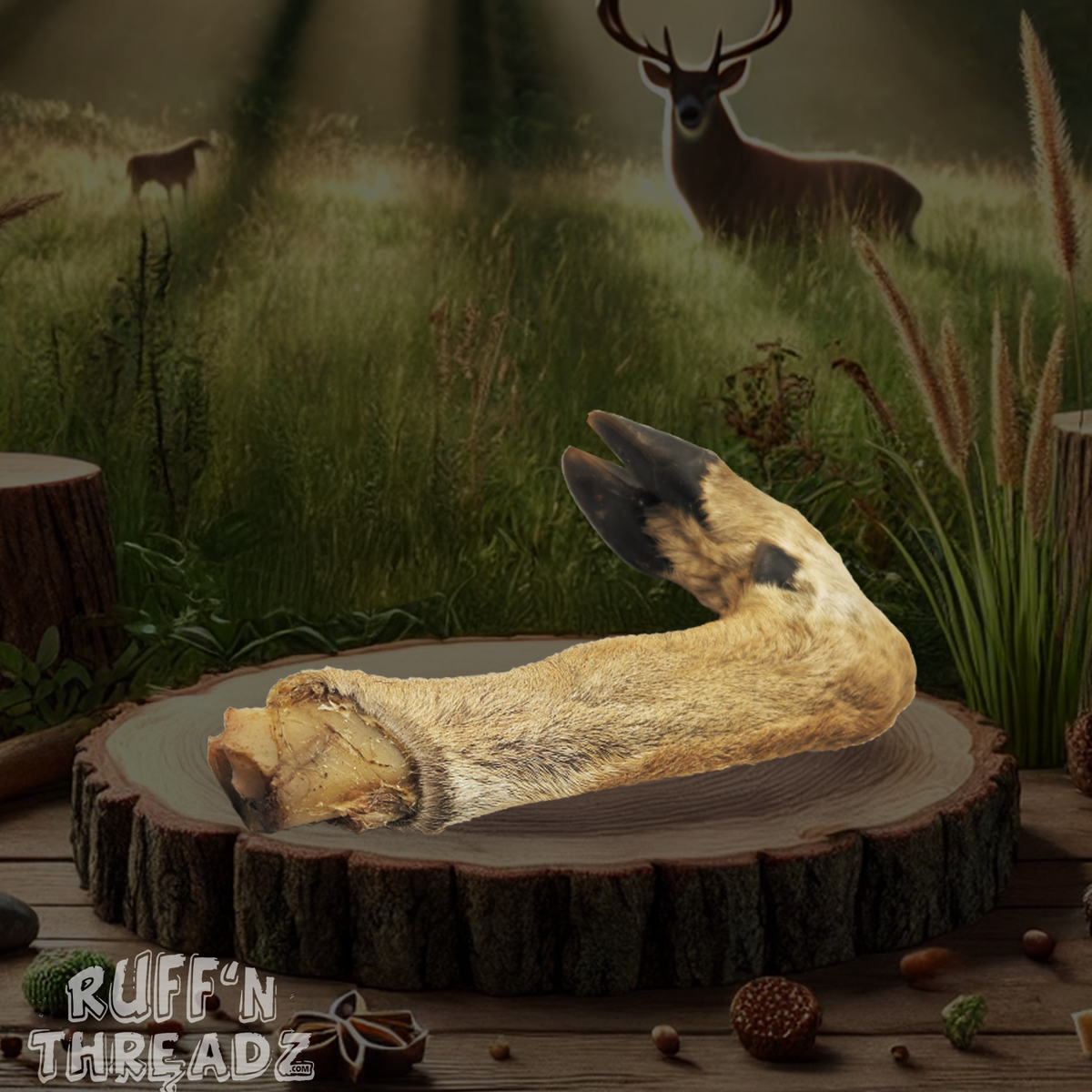 All Natural Deer Leg Dog Bones and Chews