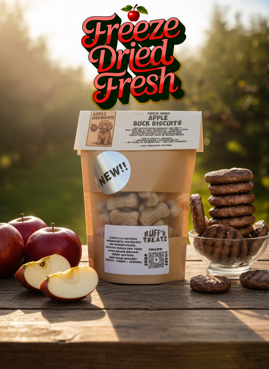 Apple Buck Biscuits Freeze Dried Dog Biscuit Treats
