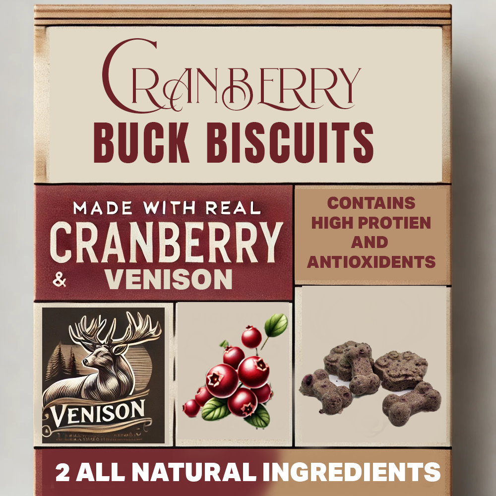 Cranberry Buck Biscuits Freeze Dried Dog Biscuit Treats