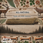 All Natural Deer Leg Dog Bones and Chews