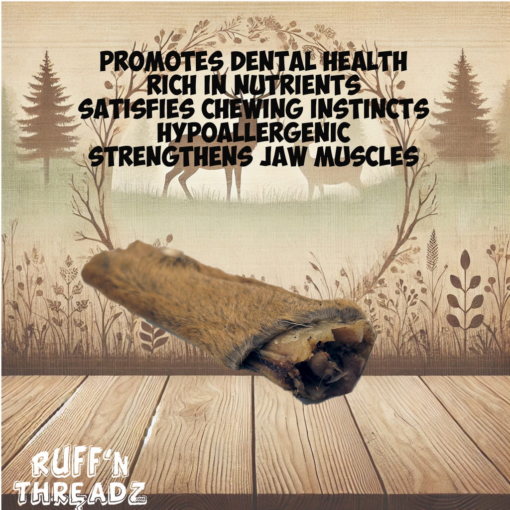 All Natural Deer Leg Dog Bones and Chews