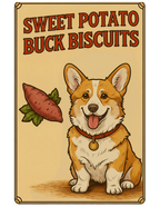 Sweet Potato Buck Biscuits Freeze Dried Dog Biscuit Treats