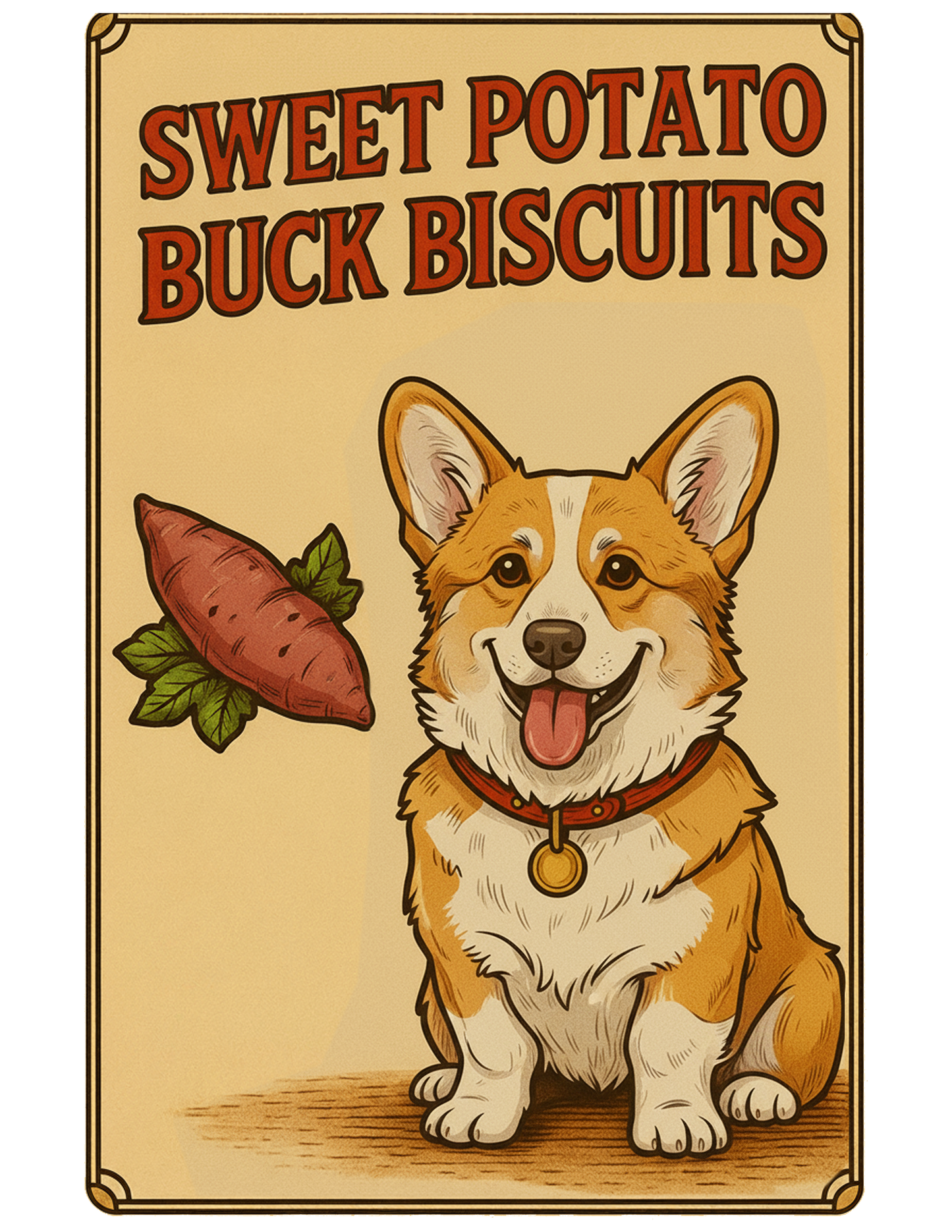 Sweet Potato Buck Biscuits Freeze Dried Dog Biscuit Treats