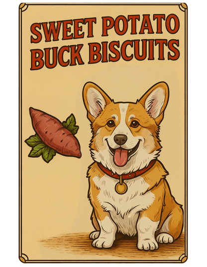Sweet Potato Buck Biscuits Freeze Dried Dog Biscuit Treats