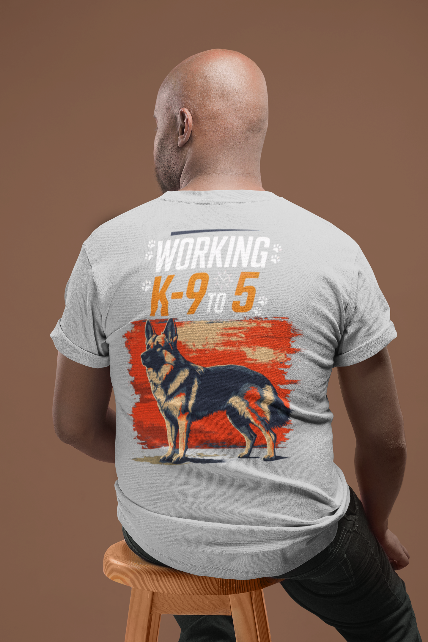 Working 9 to 5 German Shepphard Dog Lovers T Shirt